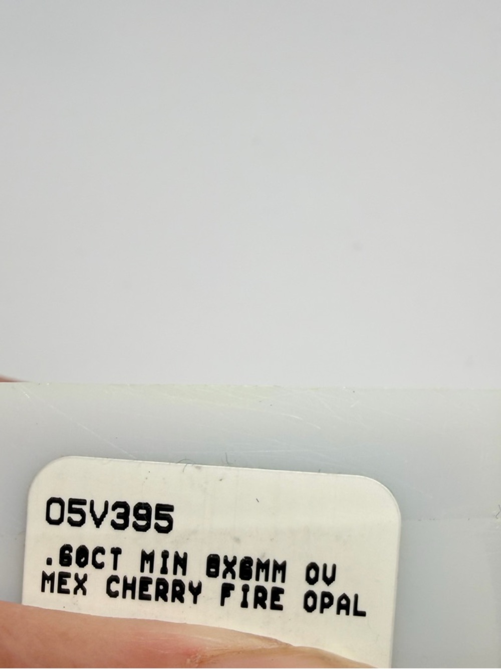 Oval Red .60 cr Faceted Mexican Cherry Fire Opal Gemstone - Picture 7 of 7